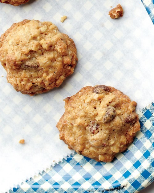 Chocolate chip, oatmeal, and pecan cookies