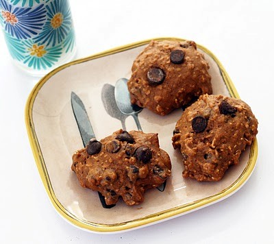 Chocolate chip oatmeal pumpkin cookies