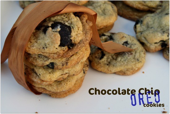 Chocolate chip Oreo cookies