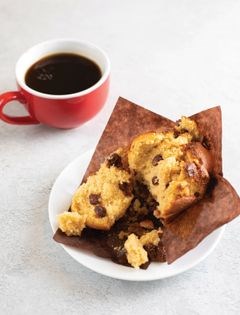 Chocolate chip pancake muffins