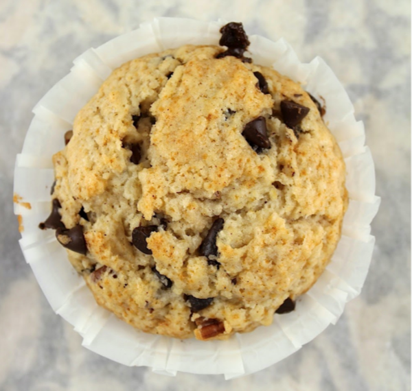 Chocolate chip pecan buttermilk muffins