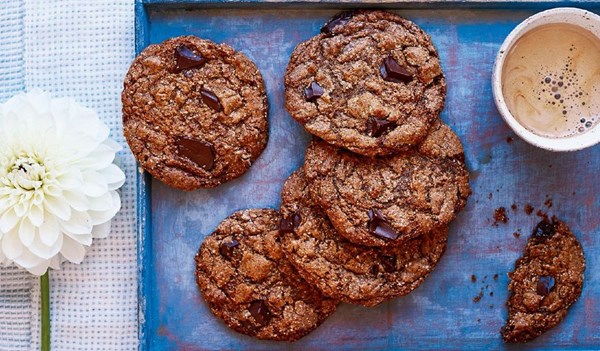 Chocolate chip sourdough biscuits