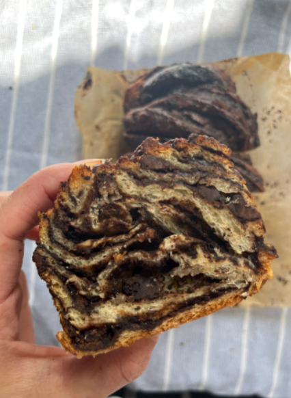 Chocolate-chocolate babka