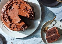 Chocolate-chocolate birthday cake