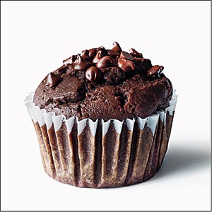 Chocolate-chocolate chip muffins