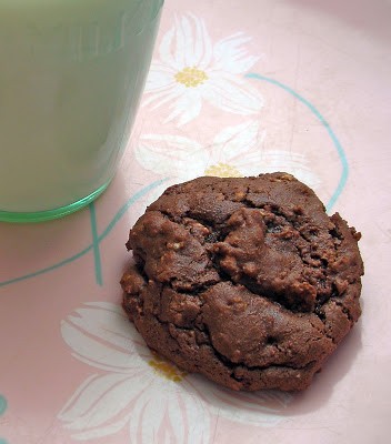 Chocolate chocolate chip oatmeal cookies