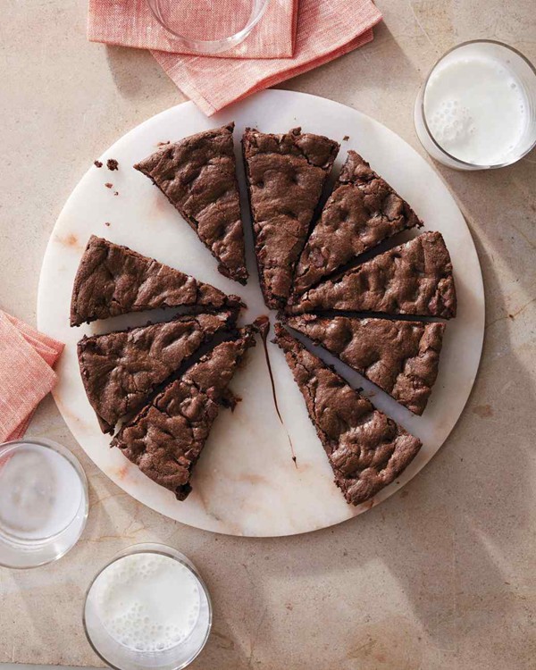 Chocolate-chocolate chip skillet cookie