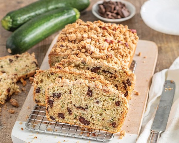 Chocolate chunk zucchini bread