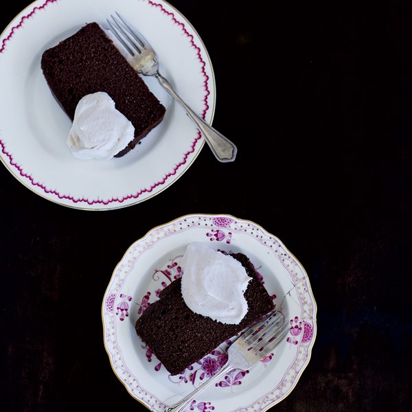 Chocolate, cinnamon and almond loaf cake [Julia Turshen]