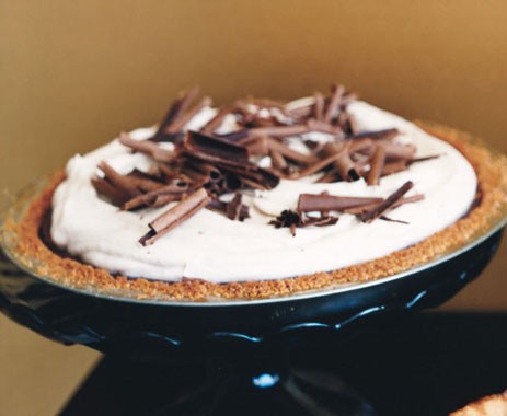 Chocolate cinnamon cream pie