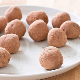 Chocolate-cinnamon truffles