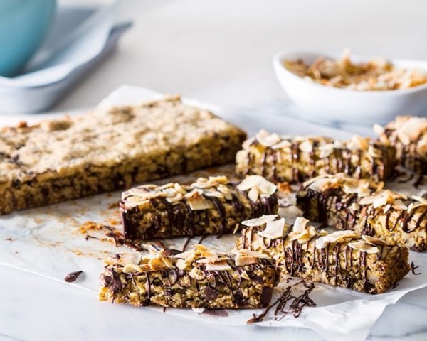 Chocolate coconut almond flour bars