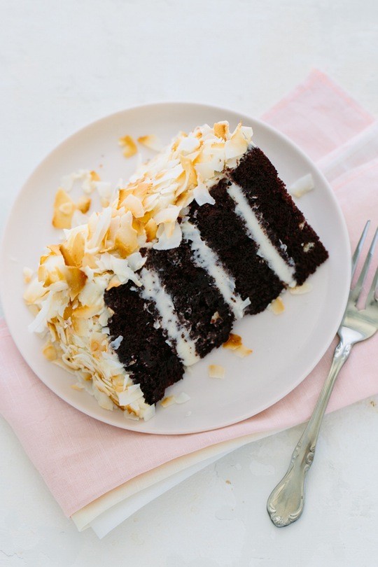 Chocolate coconut cake