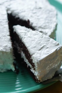 Chocolate coconut “candy bar” cake