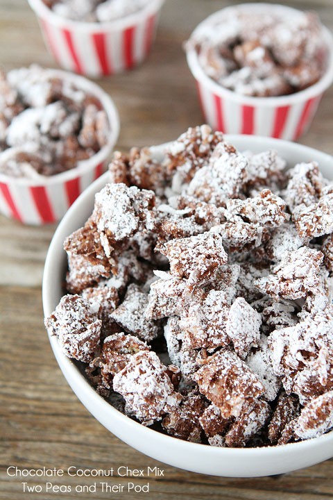 Chocolate coconut Chex mix