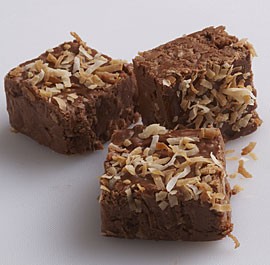 Chocolate-coconut fudge