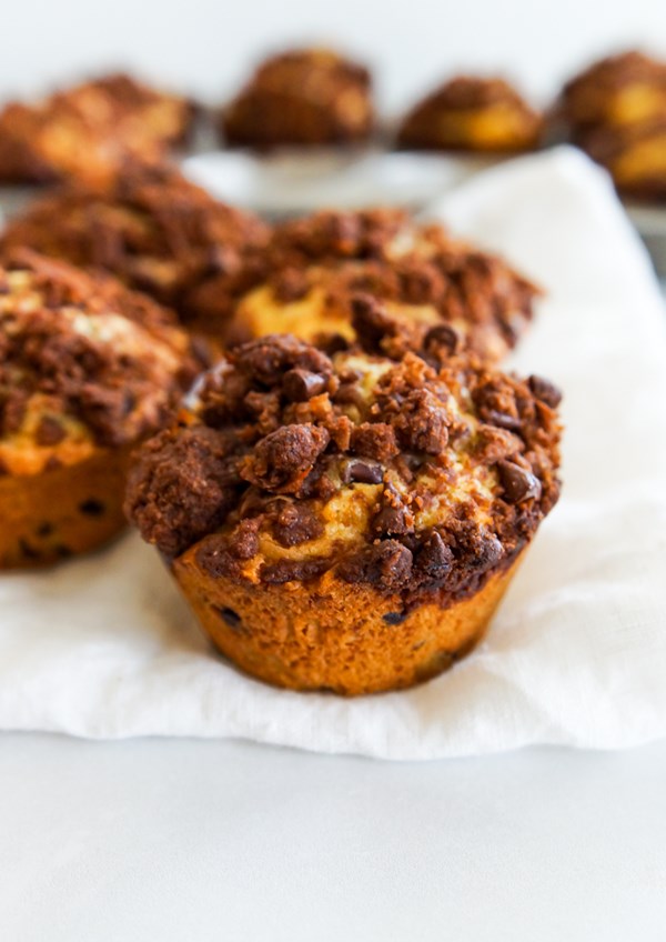 Chocolate coconut muffins