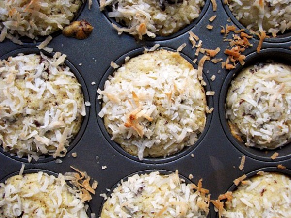 Chocolate coconut muffins