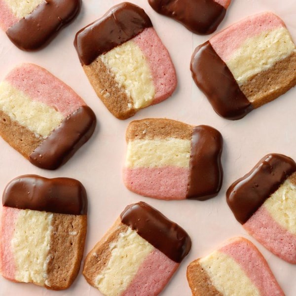 Chocolate coconut Neapolitans