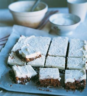 Chocolate coconut squares