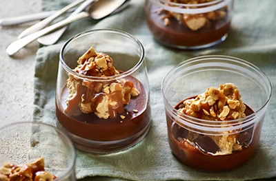 Chocolate, coffee & hazelnut pots