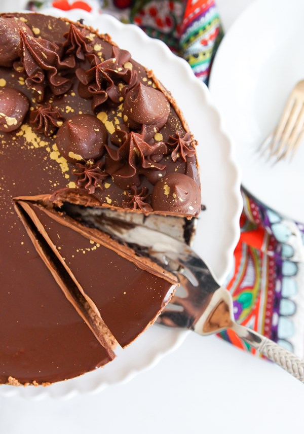 Chocolate coffee cheesecake