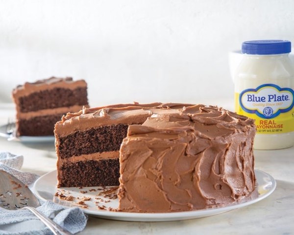 Chocolate-coffee mayo cake