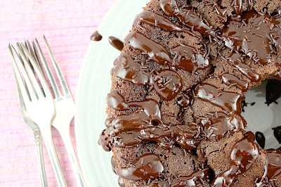 Chocolate Cointreau fondant cake