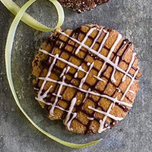 Chocolate cookie icing