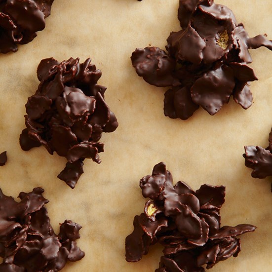 Chocolate corn-flake clusters [Jacques Torres]
