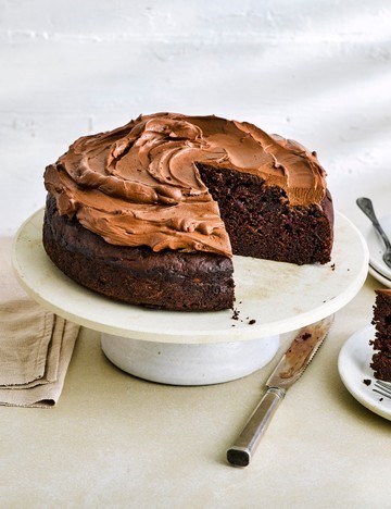 Chocolate courgette cake
