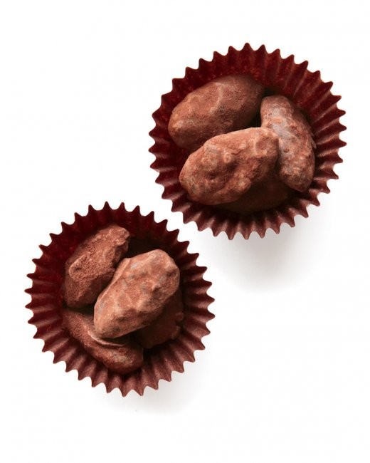 Chocolate-covered almond pralines