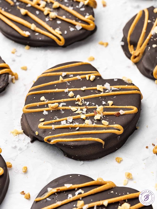 Chocolate covered apple slices