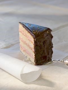 Chocolate covered strawberry cake