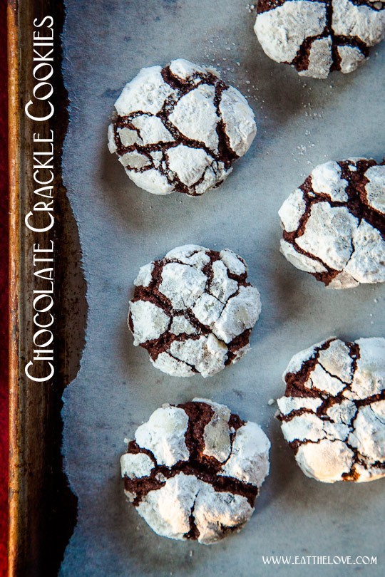 Chocolate crackle cookies