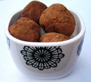 Chocolate cream cheese truffles