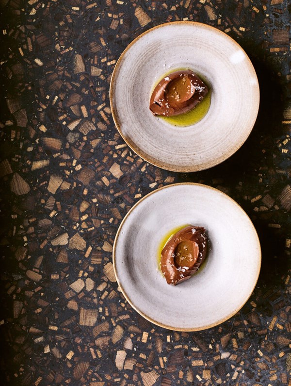 Chocolate cremeux with olive oil & sea salt
