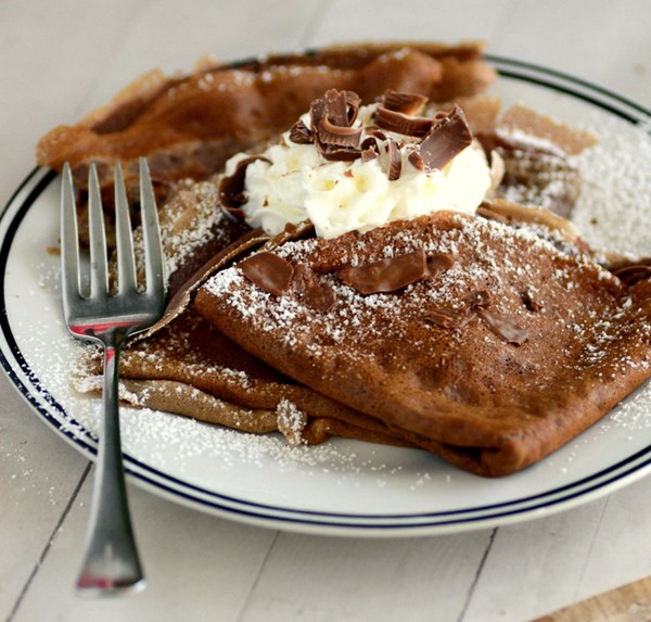 Chocolate crepes