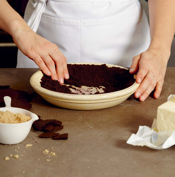 Chocolate crumb pressed crust