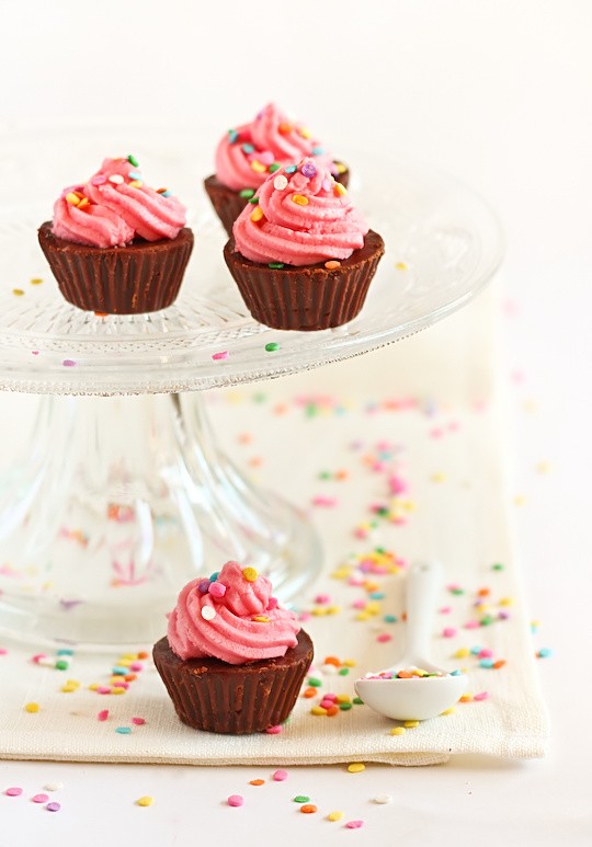 Chocolate 'cupcake' fudge