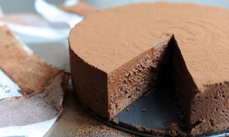Chocolate custard mousse cake