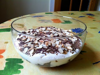 Chocolate, date & walnut trifle