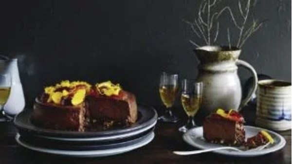 Chocolate date cheesecake