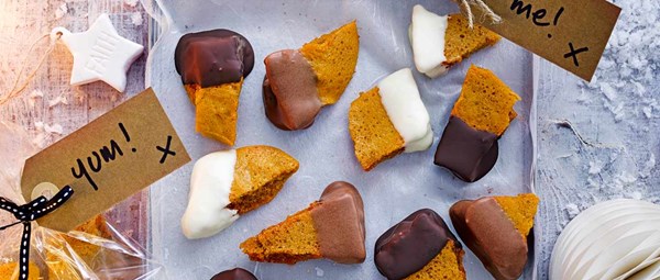 Chocolate-dipped honeycomb
