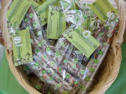 Chocolate dipped pretzels 