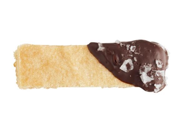 Chocolate-dipped shortbread