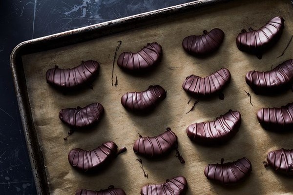 Chocolate dipped tangerines
