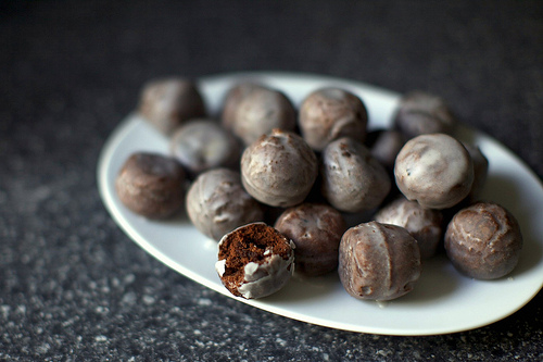 Chocolate doughnut holes