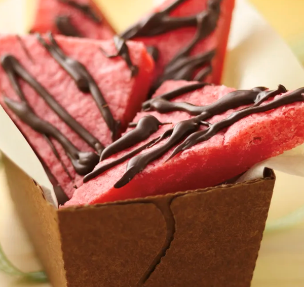 Chocolate-drizzled cherry bars
