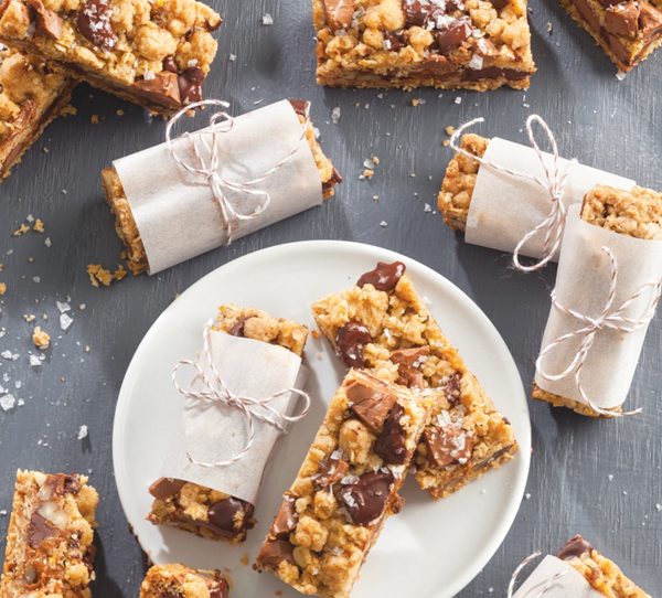Chocolate-dulce de leche bars